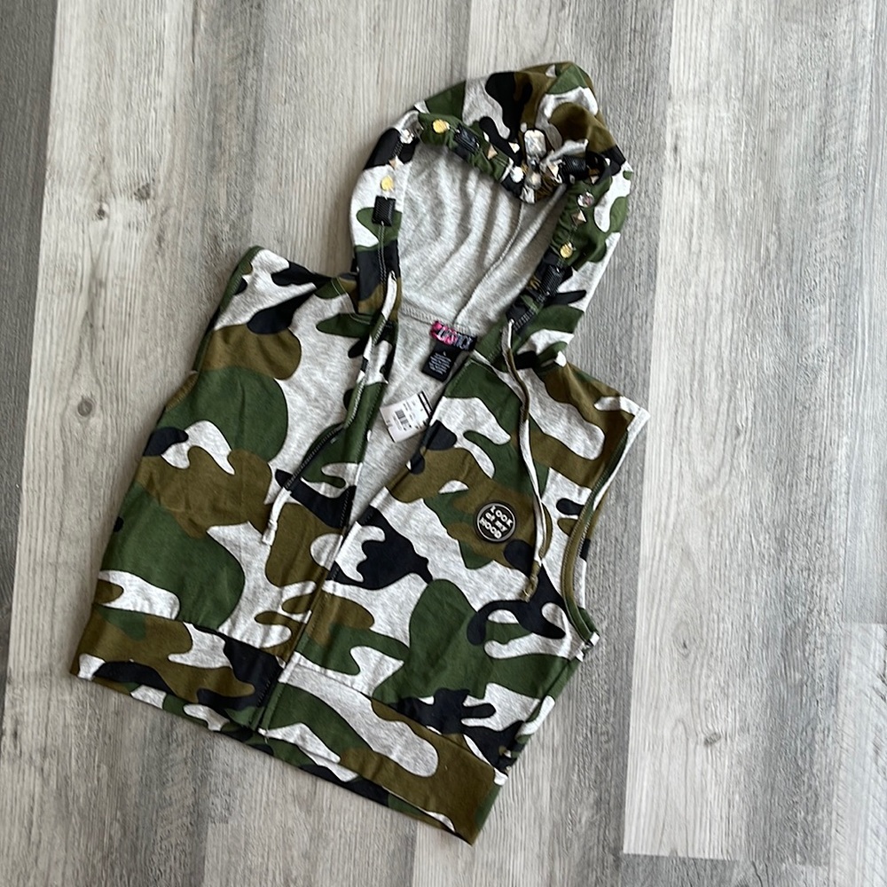 Lipstick hoodie zip up juniors size L